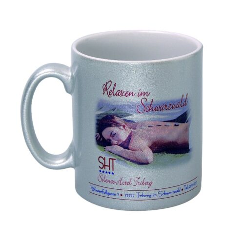Cana cu exterior metalic aurie personalizata