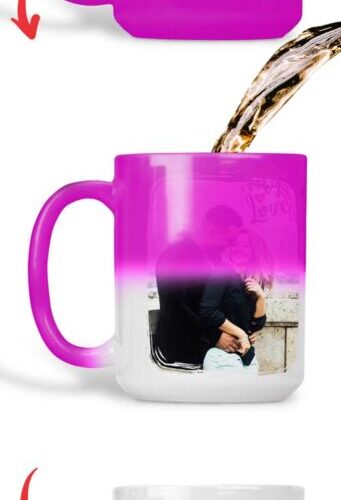 Cana termosensibila magenta personalizata