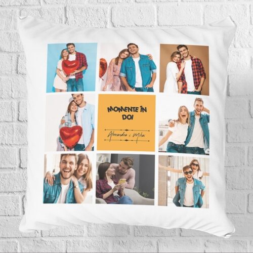 perna personalizata cu fotografie si text