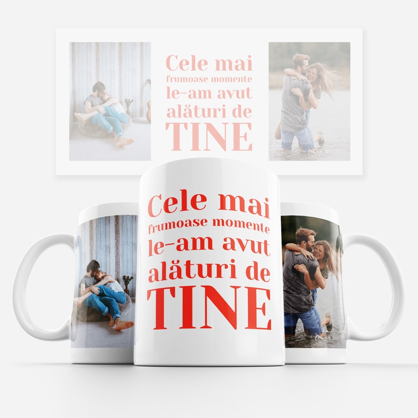Cana alba personalizata