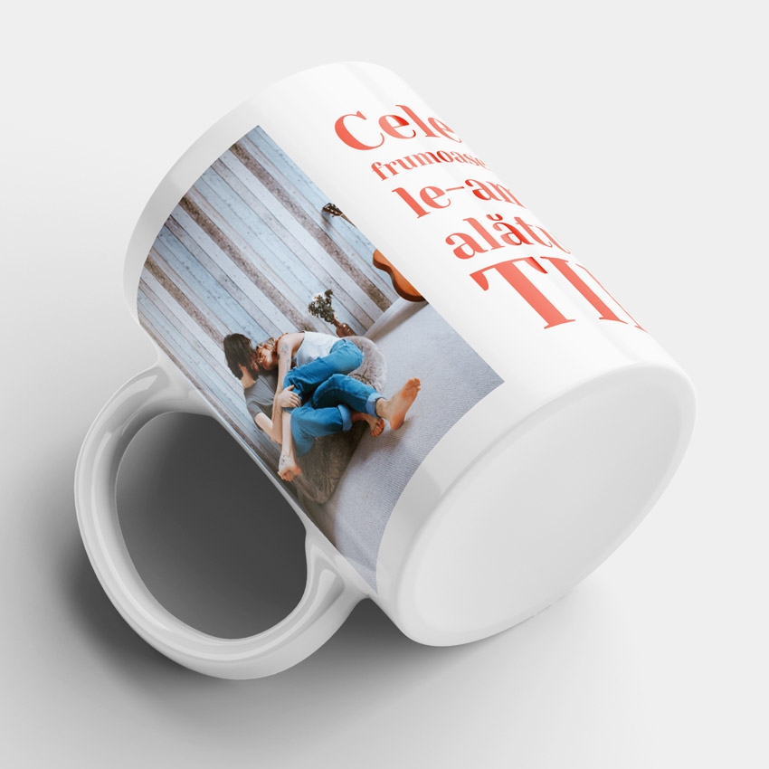 Cana alba personalizata