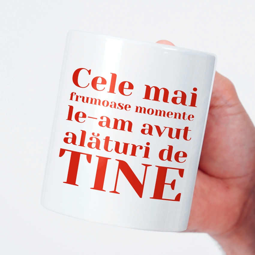 Cana alba personalizata
