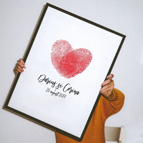 Tablou personalizat cu amprente