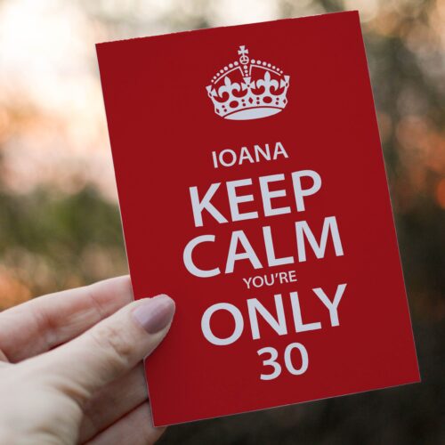 felicitare personalizata keep calm