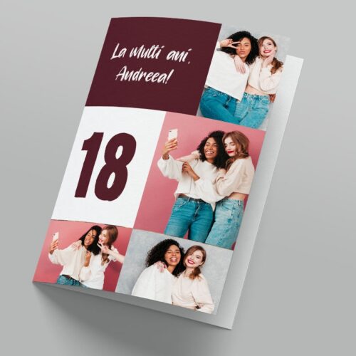 felicitare personalizata 18 ani