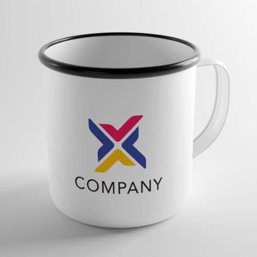 Cana metalica personalizata cu logo