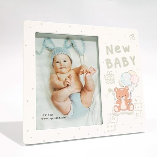 Ramă foto "New Baby" 13x18 cm Personalizata cu o Poza