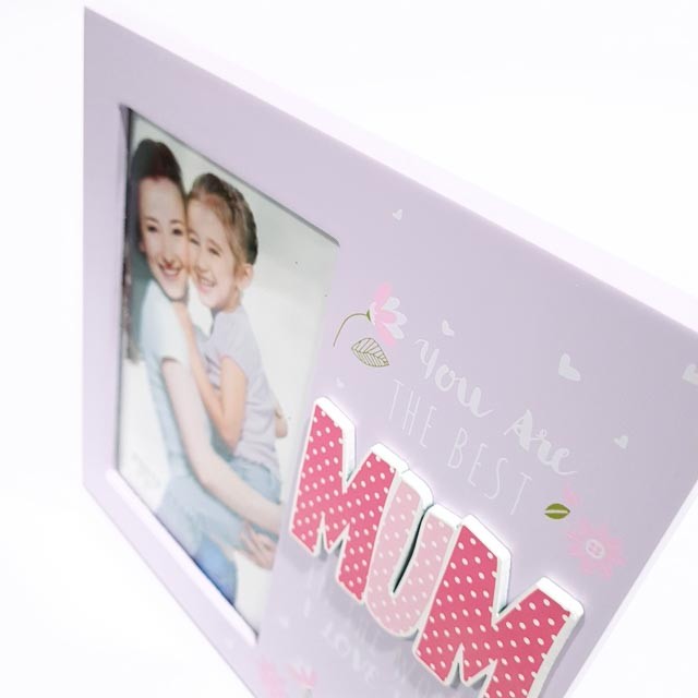 Ramă foto Mum 10x15 cm personalizata cu o Poza