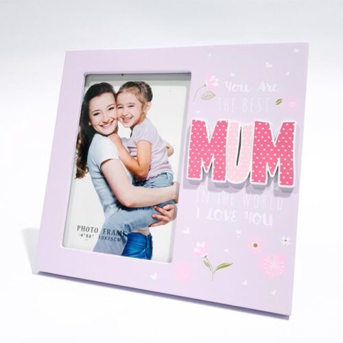 Ramă foto Mum 10x15 cm personalizata cu o Poza