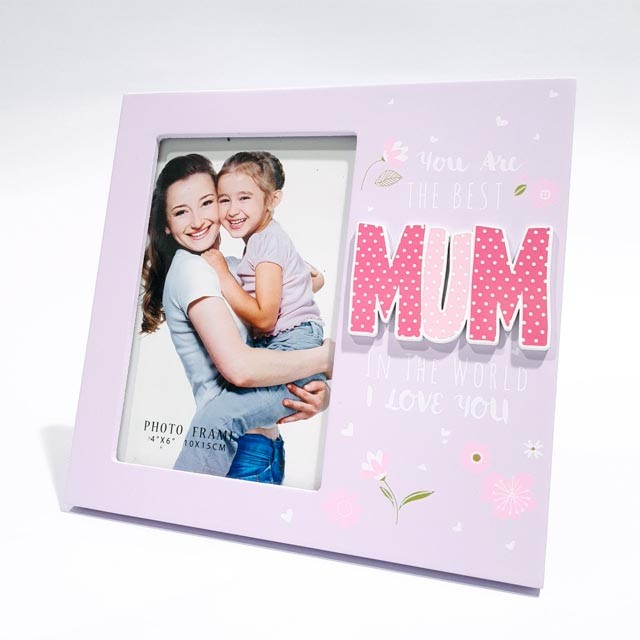 Ramă foto Mum 10x15 cm personalizata cu o Poza
