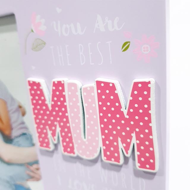 Ramă foto Mum 10x15 cm personalizata cu o Poza