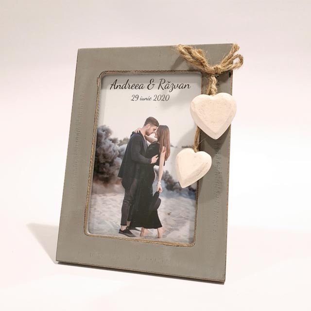 Rama foto Metz Gri 10x15 cm Personalizata cu o Poza