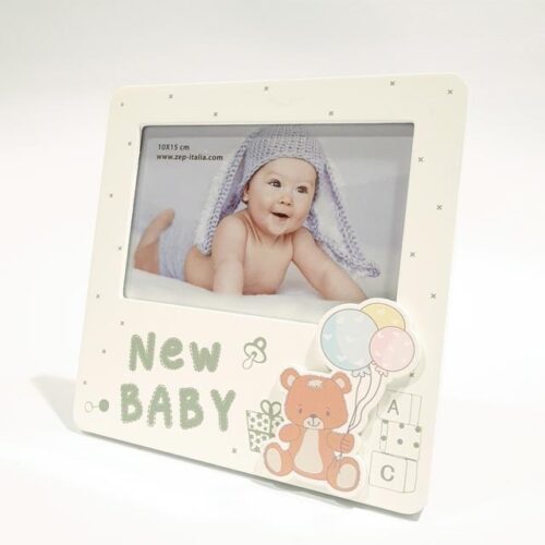 Ramă foto "New Baby" 10x15 cm Personalizata cu o Poza