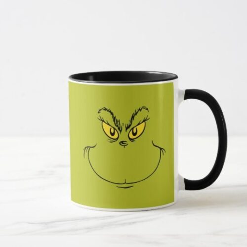 Cana toarta si interior negru personalizata cu Grinch