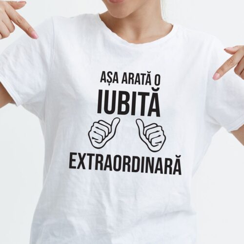 Tricou de dama Personalizat "Cea mai buna iubita"