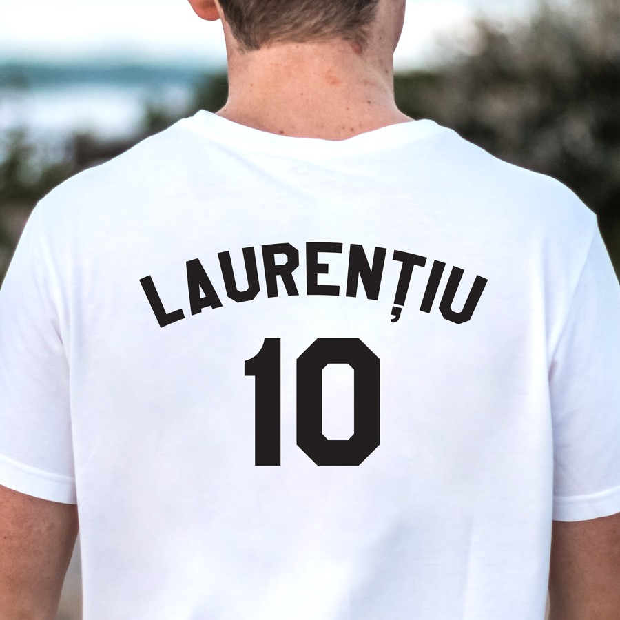 Tricou personalizat cu Nume si Numar pe spate