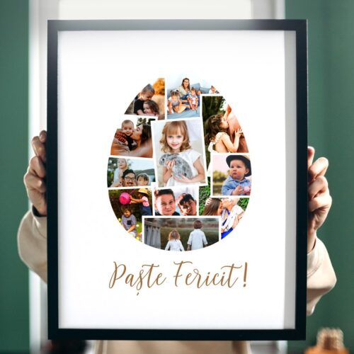 Tablou personalizat de Paste cu poze in forma de ou