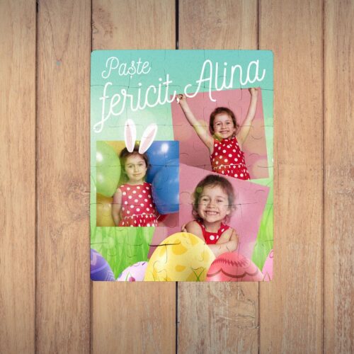 Puzzle Personalizat cu poze si mesaj