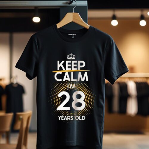 KEEP CALM I'M 28 YEARS OLD color_Tricou
