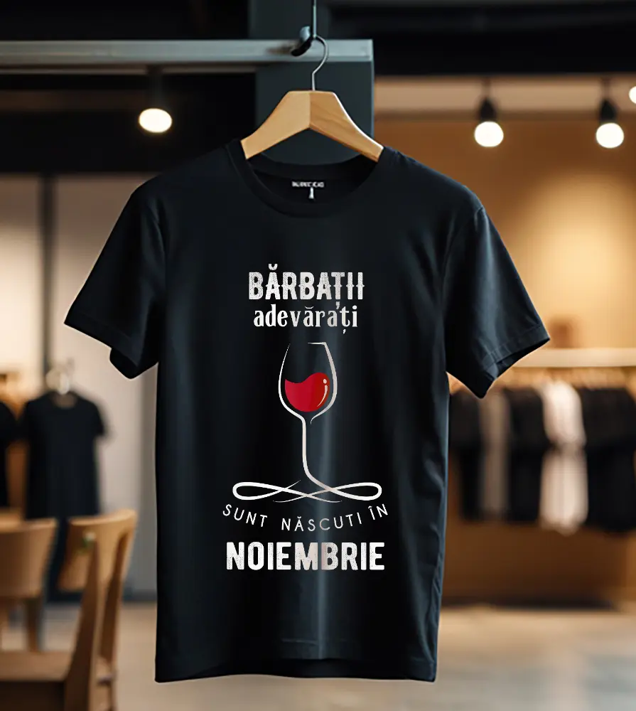 Tricou Personalizat Baietii cu talent sunt nascuti in noiembrie_Tricou