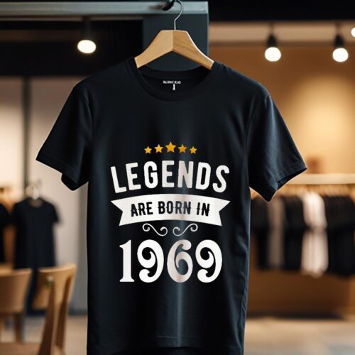 Tricou Personalizat Legends are born in 1969 MODEL2_Tricou