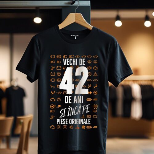 Tricou Vechi de 42 de ani și încă pe piese originale_Tricou