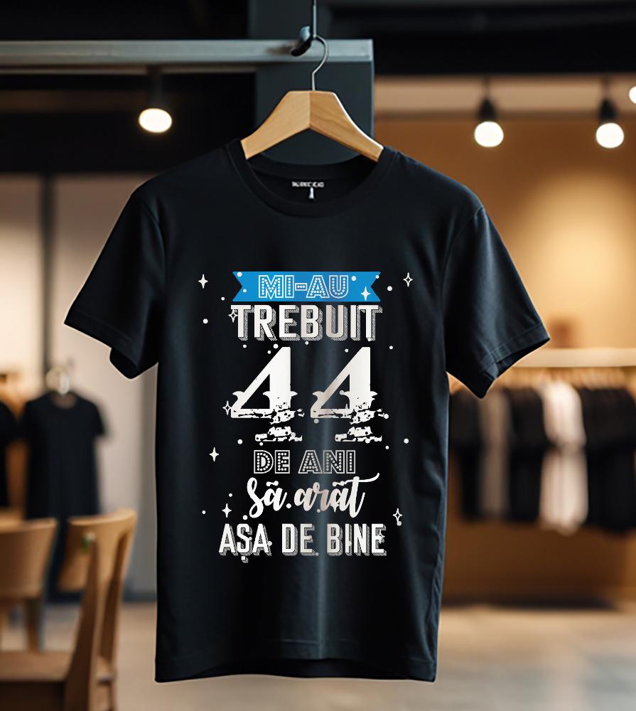 mi-au trebuit 44 de ani model2_negru_Tricou