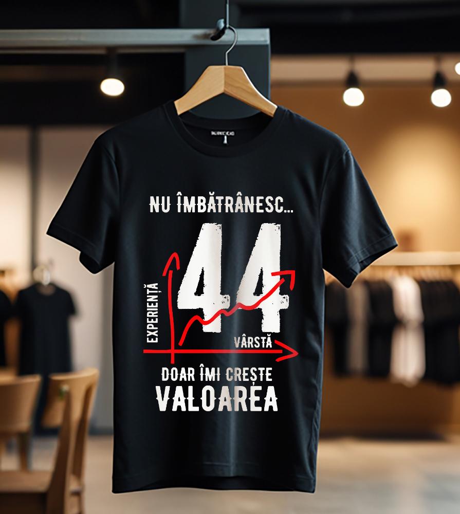 nu imbatranesc 44 ani doar imi creste valoarea_Tricou